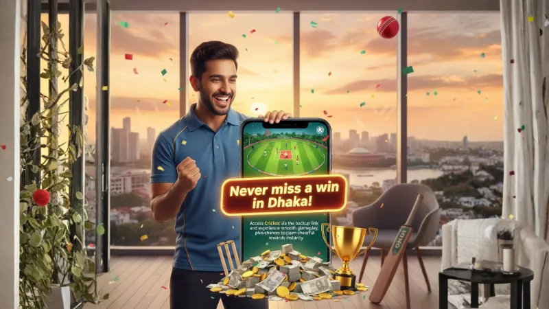 Mobile user accessing Crickex backup link for uninterrupted gameplay and rewards.